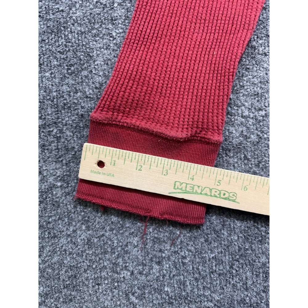 Aeropostale Cropped Top Sweater Women's XL Red Waffle Knit Spell-out Vintage Y2K - Picture 8 of 10